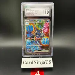 CGC GEM MINT 10 Palafin ex SAR 207/187 SV8a Terastal Fest ex - Pokemon Card 4 - Image 1