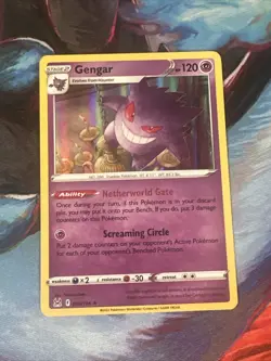 Pokemon TCG Gengar 066/196 - Lost Origin Rare Holo Raw Card - Image 1