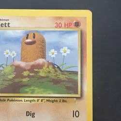 Pokemon Vintage ERROR Diglett Fight Symbol Error WoTC 1999 - Image 3