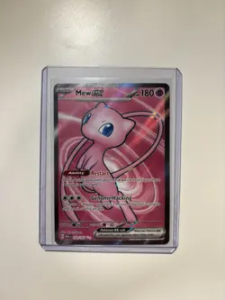 Pokemon Mew EX TCG Scarlet & Violet Full Art Holo Ultra Rare Card 193/165 - Image 1