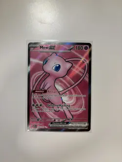 Pokemon Mew EX TCG Scarlet & Violet Full Art Holo Ultra Rare Card 193/165 - Image 4