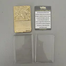 1999 Charizard Pokemon Trading Card 24K Gold Plated, Limited Edition Burger King - Image 2