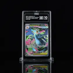 2025 POKEMON PFL EN-PHANTASMAL FLAMES ULTRA RARE #109 MEGA CHARIZARD X EX TAG 10 - Image 1