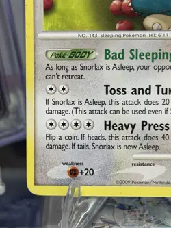 Snorlax 81/111 Rising Rivals Regular 2009 English Pokemon TCG MP - Image 5
