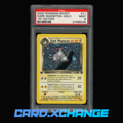 2000 Pokemon Rocket 11 Dark Magneton Holo Rare 1st Edition PSA 9 Mint - Image 1