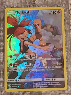 Pokemon TCG Torkoal 237/236 Secret Rare Full Art Holo Sm-Cosmic Eclipse 2019 - Image 1