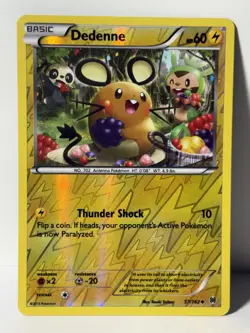Dedenne Reverse Holo 57/162 XY BREAKthrough NM Pokemon Fast Ship - Image 1