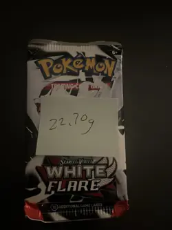Very Heavy! 22.70g Pokemon TCG SV10.5 White Flare Booster Pack Sealed! - Image 3