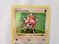 Pokemon 1999 Shadowless Base Set Rare Holofoil! Hitmonchan 7/102 (LP) - Image 5
