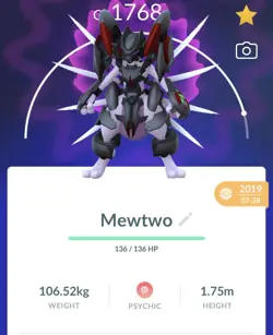 Pokemon Go PTC Acc, Guaranteed Lucky Armor Mewtwo - Image 1