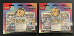 Pokemon TCG Sealed Prismatic Evolutions 2 pack Blister w/Eevee Promo Lot of 2 - Image 1