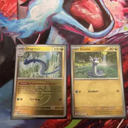 Pokemon TCG Ascended Heroes Love Ball Reverse Holo Dragonair 151/217 + Dratini - Image 3