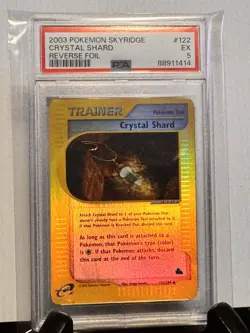 PSA 5 Crystal Shard #122 Reverse holo Skyridge Pokemon 2003 - Image 1