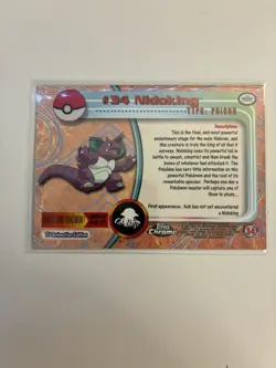 Pokemon Topps Chrome #34 Nidoking - Image 3