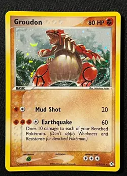 Pokemon 2004 EX Hidden Legends-Groudon 102/101 Secret Rare Holo -NM - Image 1