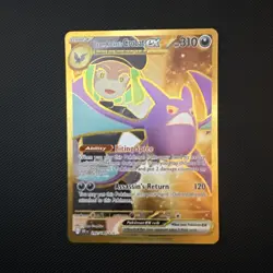 POKEMON TCG - DESTINED RIVALS - TEAM ROCKET'S CROBAT EX 242/182 GOLD HYPER RARE - Image 1