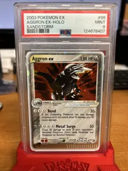 2003 Pokemon EX Sandstorm Aggron Holo #95/100 PSA 9 - Image 1