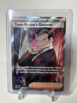 Pokemon TCG Team Rocket’s Giovanni 225/182 Destined Rivals Full Art Trainer - Image 1