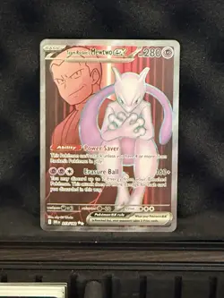 Pokemon TCG Team Rockets Mewtwo EX Special Illustration Destined Rivals - Image 1
