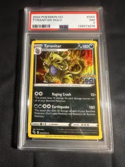 Tyranitar-Holo Pokemon GO PSA 7 - Image 1