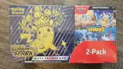 Pokemon Surging Sparks Elite Trainer Box ETB + Booster Bundle Costco 2-Pack NEW - Image 1
