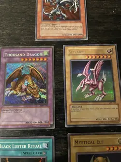 Yu-Gi-Oh! Red-Eyes Black Metal Dragon, Thousand Dragon Lot (9 Cards) All Holos - Image 5