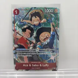 One Piece TCG Ace & Sabo & Luffy OP13-007 SR Alt Art NM - Image 2