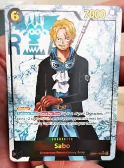 One Piece TCG Carrying on His Will - Sabo OP13-120 SEC Alt Art Parallel - NM - Image 1