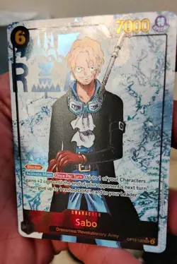 One Piece TCG Carrying on His Will - Sabo OP13-120 SEC Alt Art Parallel - NM - Image 3