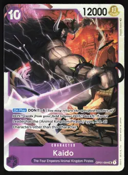 Kaido (094) OP01-094 One Piece TCG Foil SR NM - Image 1