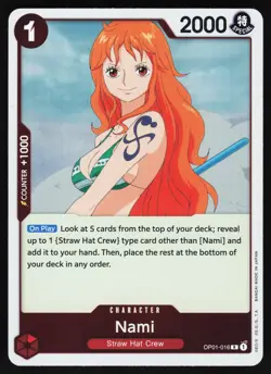 Nami OP01-016 One Piece TCG Foil R NM - Image 1