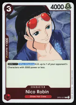 Nico Robin OP01-017 One Piece TCG Foil R NM - Image 1