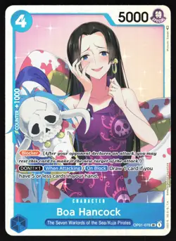 Boa Hancock OP01-078 One Piece TCG Foil SR NM - Image 1