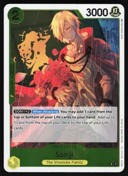 Sanji OP03-102 One Piece TCG Foil R NM - Image 1