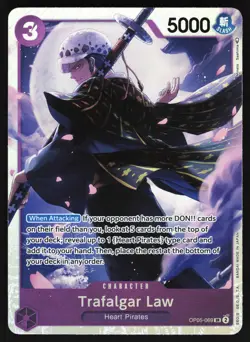 Trafalgar Law (069) OP05-069 One Piece TCG Foil SR NM - Image 1