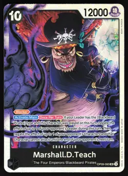 Marshall.D.Teach (093) OP09-093 One Piece TCG Foil SR NM - Image 1