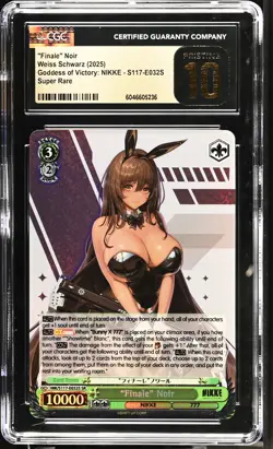 Weiss Schwarz GRADED 2025 Finale Noir S117-E032S NIKKE SR PRISTINE 10 ENG - Image 1