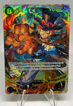 One Piece Sabo OP07-118 SEC English Card Secret Rare - Image 1