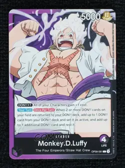 2024 One Piece Card Game: Emperors in the New World OP09 L Monkey D Luffy - Image 1