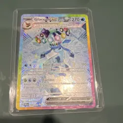 Pokemon Glaceon EX SAR 150/131 Sv: Prismatic Evolutions Holo English Card - Image 1