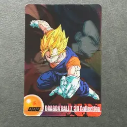 S3006 Vegito 3D No.008 Japanese Dragon Ball x Morinaga Wafer Card N07 - Image 1