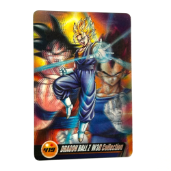 S3252 Vegito Vegeta Goku Japanese Dragon Ball Z x Morinaga Clear Card 419 F12 - Image 1