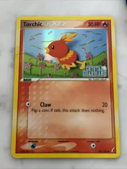 TORCHIC Crystal Guardians EX Series POKMON Holo Stamped 2006 Trading Card 65/100 - Image 1