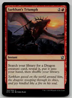 Sarkhan's Triumph U Dragons of Tarkir 154 NM - Image 1