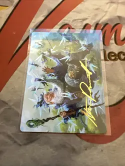 MTG Foundations Art Series Mischievous Mystic #7 Signed/Stamped! - Image 2