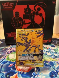 Pikachu & Zekrom GX Tag Team SM248 Promo Sun & Moon Pokemon 2021 - Image 1