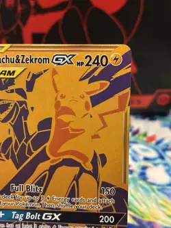 Pikachu & Zekrom GX Tag Team SM248 Promo Sun & Moon Pokemon 2021 - Image 3