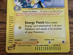 Pokemon Expedition #22/165 Holo Pichu E Reader**not played** - Image 3