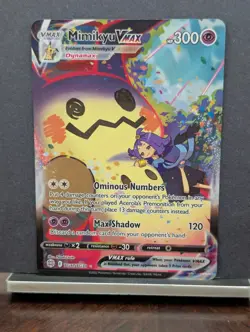 Pokemon Mimikyu VMAX Holo Ultra Rare Brilliant Stars TG17/TG30 - Image 1