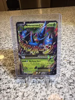 Pokemon Mega M Heracross EX TCG 5/111 XY Furious Fists Holo Ultra Rare - Image 1